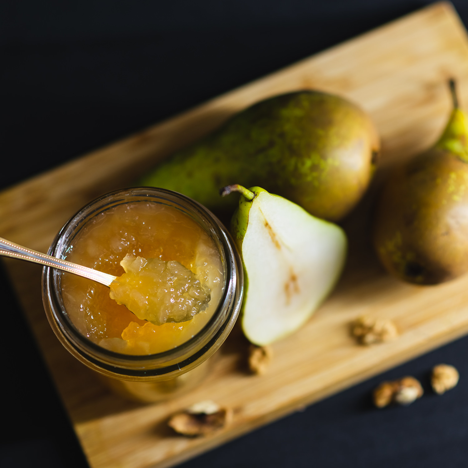 Vasetto di composta biologica di pere Williams senza zuccheri aggiunti